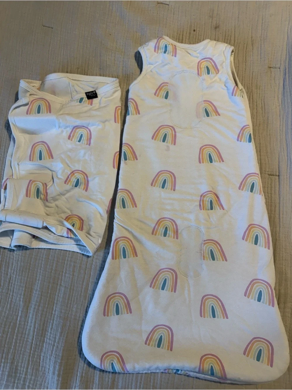 Kyte Baby Sleep Bag + Swaddle Attachment – XS | 1.0 TOG | Rainbow Print